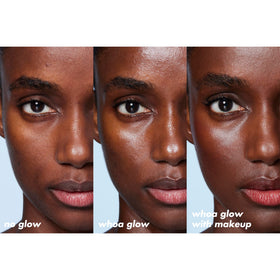 e.l.f. Suntouchable lifestyle image outdoors showing radiant sun-protected skin