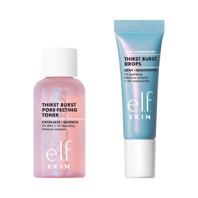 e.l.f. toner label detail emphasizing ingredients and gentle pore refining