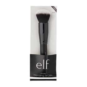 e.l.f. brush applying foundation on cheek for seamless coverage and natural finish