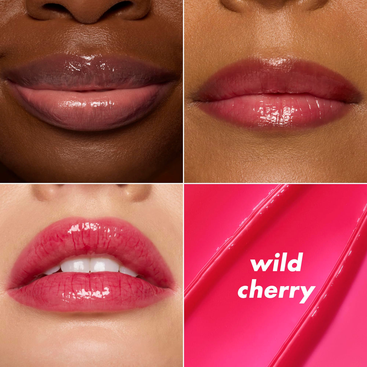 e.l.f. Wild Cherry open twist-up tip detailing easy smooth application