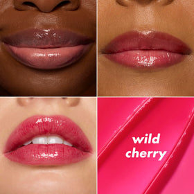 e.l.f. Wild Cherry open twist-up tip detailing easy smooth application