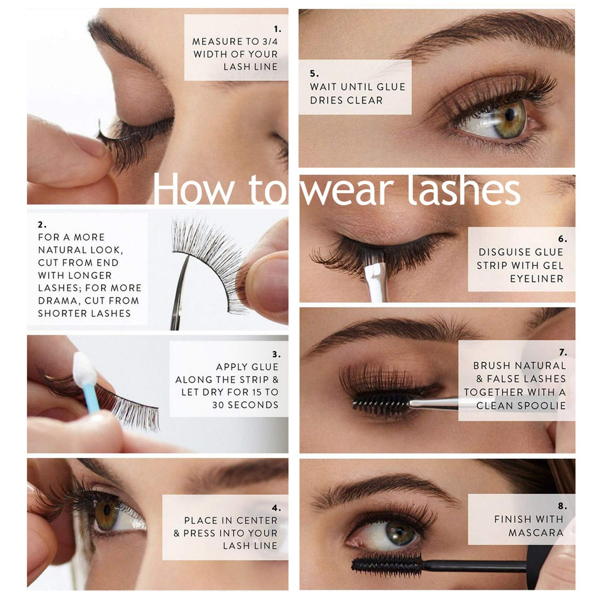 eliace lashes alongside applicator and adhesive demonstrating easy kit setup