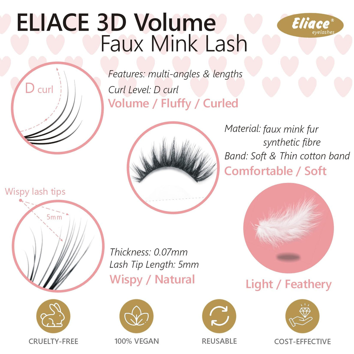 eliace fiber texture close-up highlighting soft faux mink feel and lightweight comfort