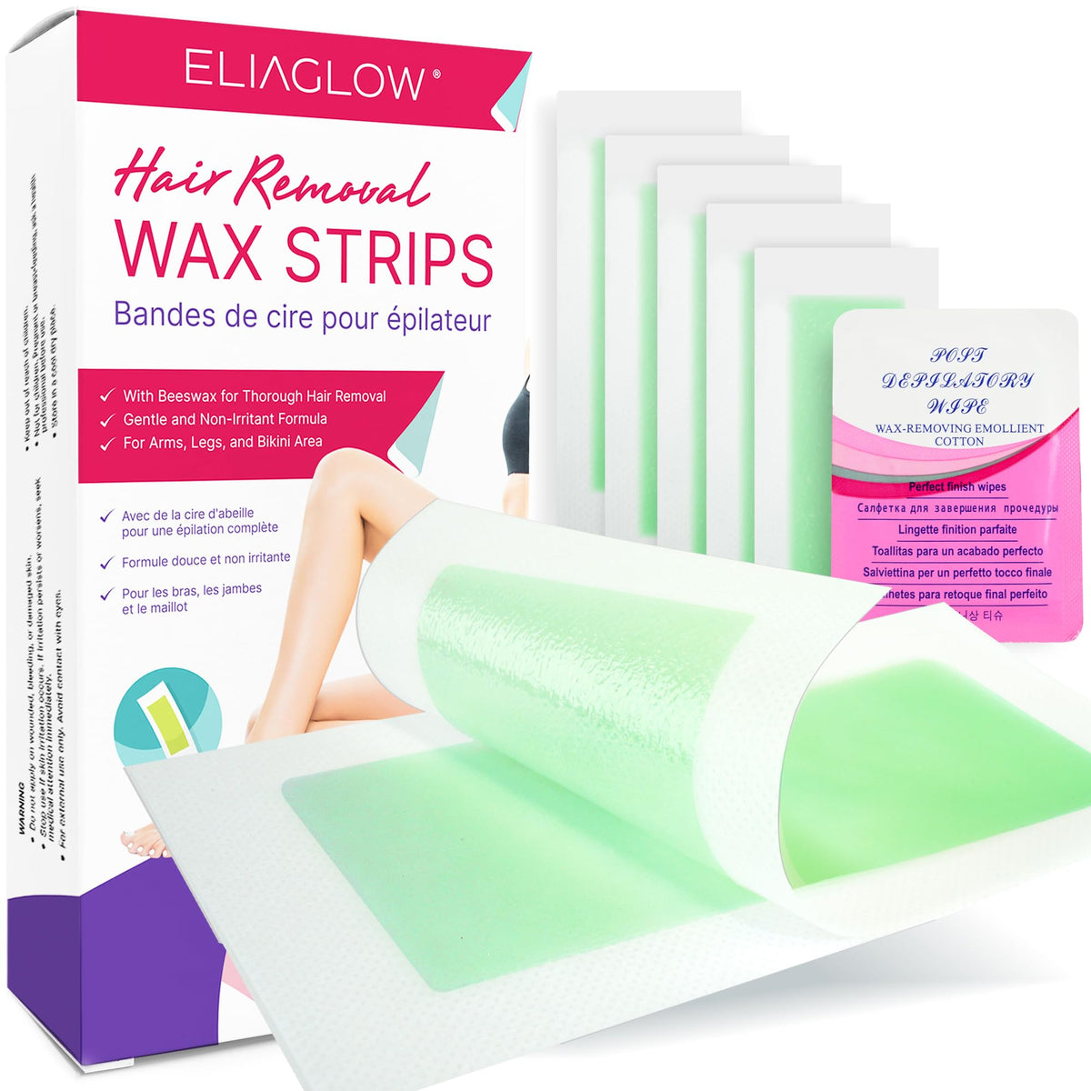 ELIAGLOW front packaging showing kit contents and portability benefit