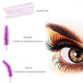 Elisel lifestyle application on model lashes displays precise grooming and natural finish benefit