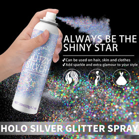Elitles Made close-up glitter texture showing holographic particles and sparkle effect