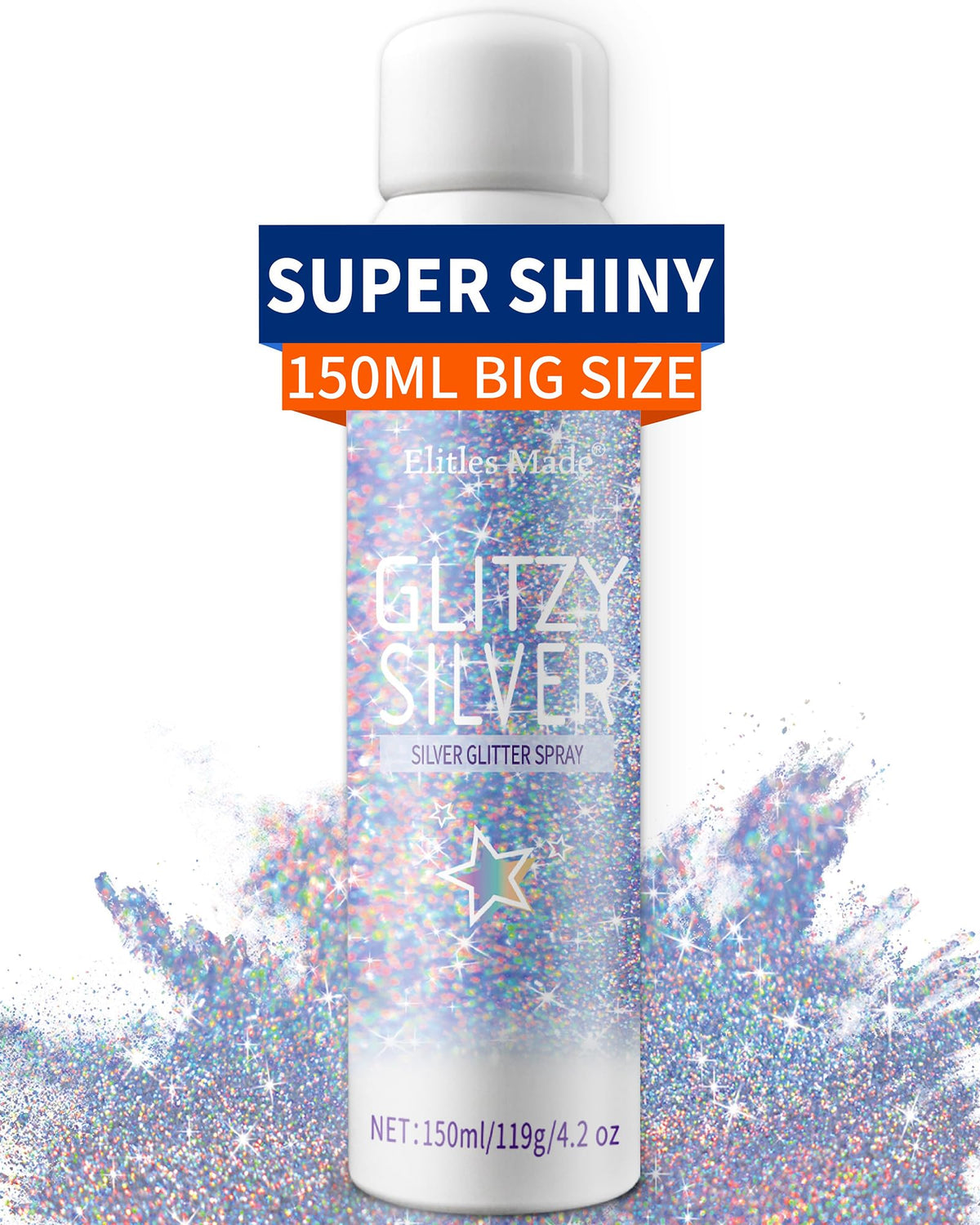 Elitles Made front packaging showing 150ML bottle and holographic label for value