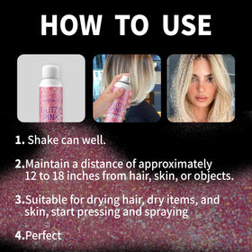Elitles Made hair before and after glitter adds vibrant sparkle