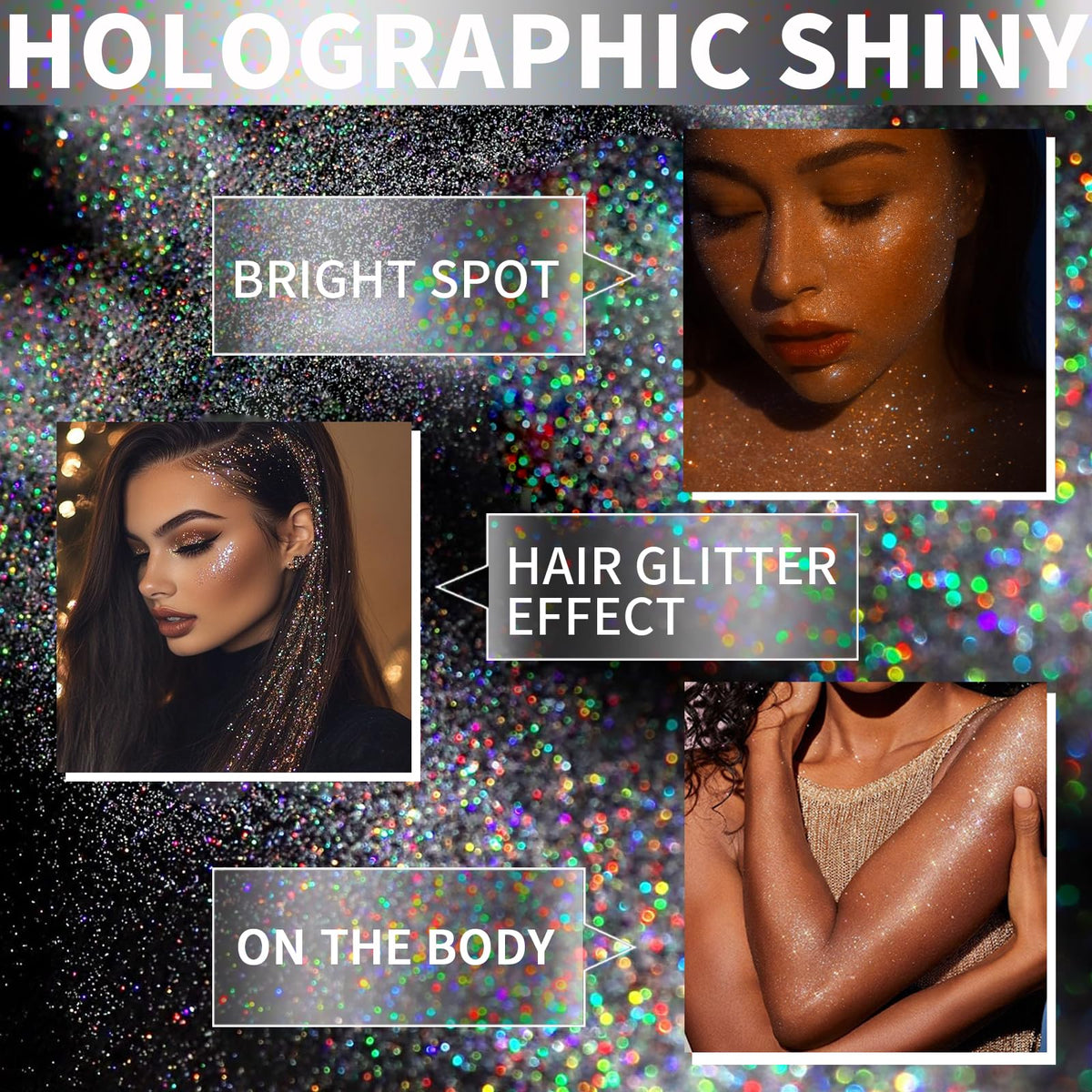 Elitles Made spray in use on hair demonstrating quick-dry shimmer for styling