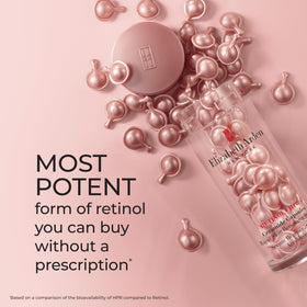 Elizabeth Arden 30-count jar top view highlighting full supply convenience