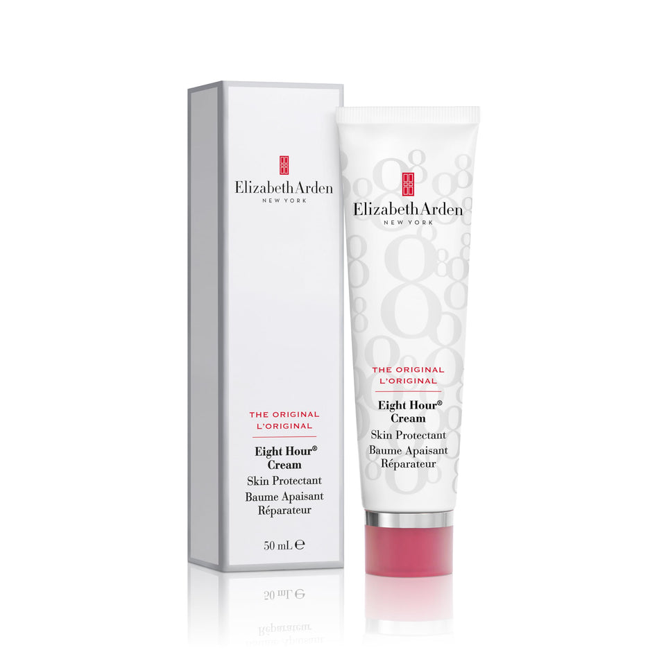 Elizabeth Arden jar front view showing iconic packaging and travel-ready benefit