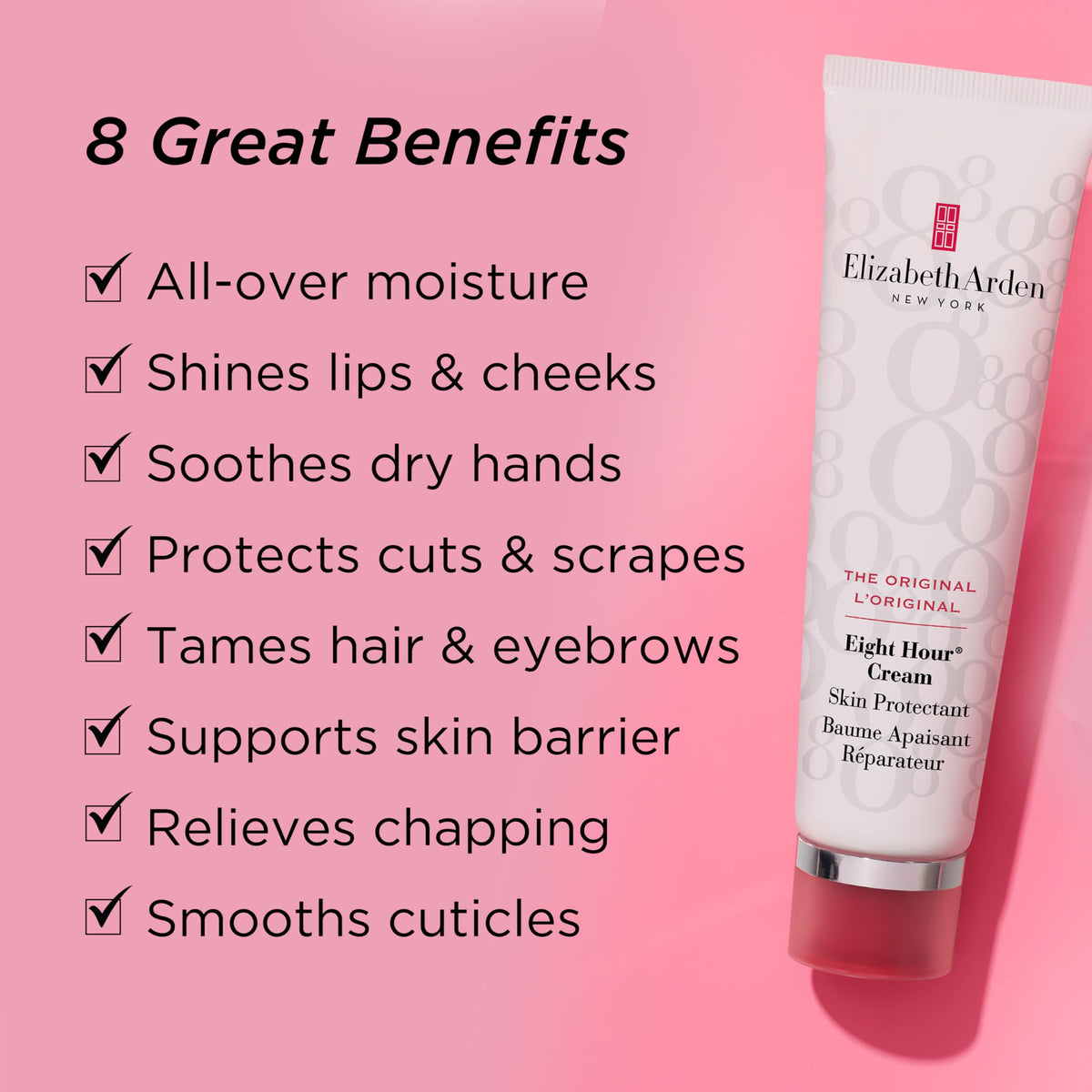 Elizabeth Arden balm spread on cracked heel to soothe and protect overnight