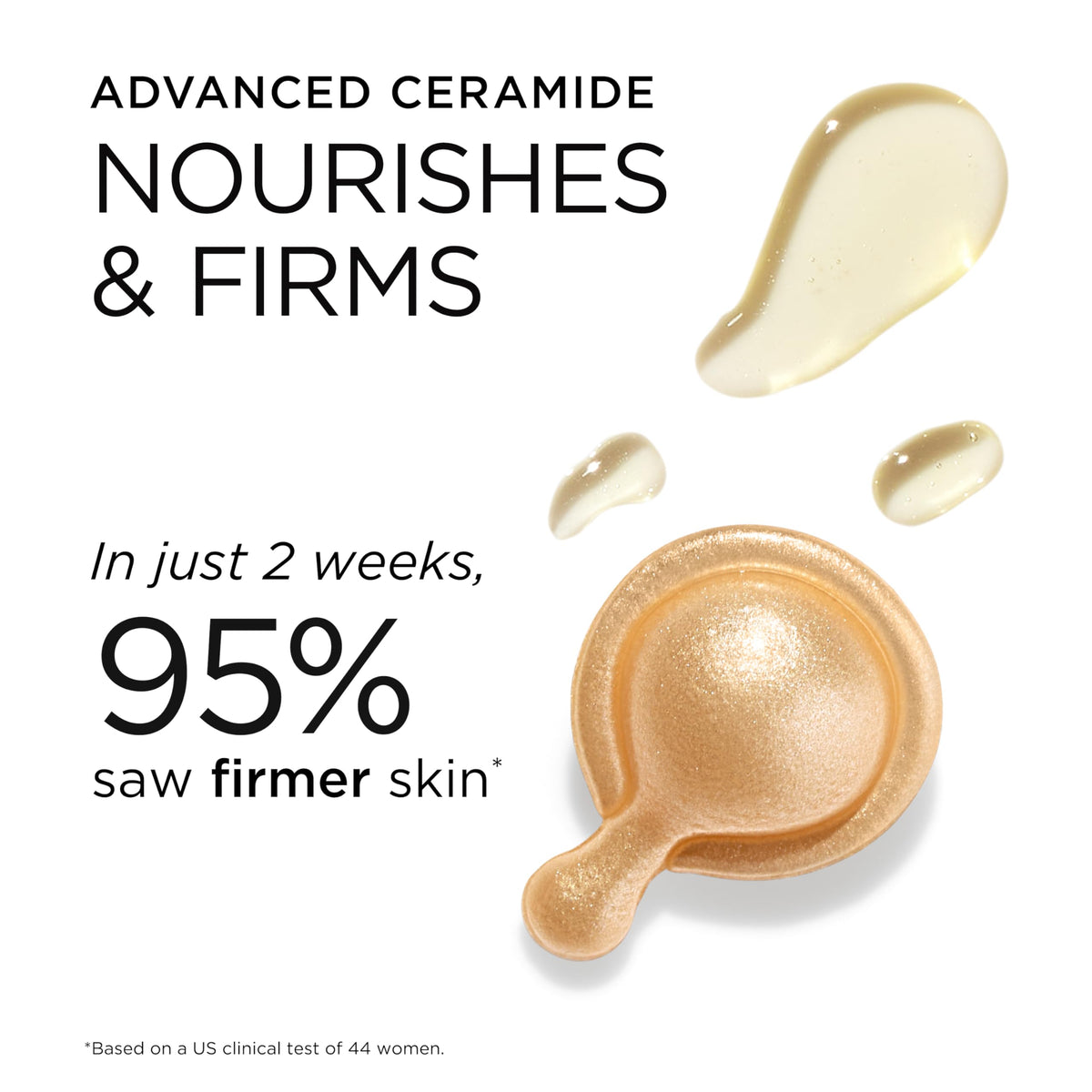 Elizabeth Arden hand holding capsule showing compact travel-friendly size