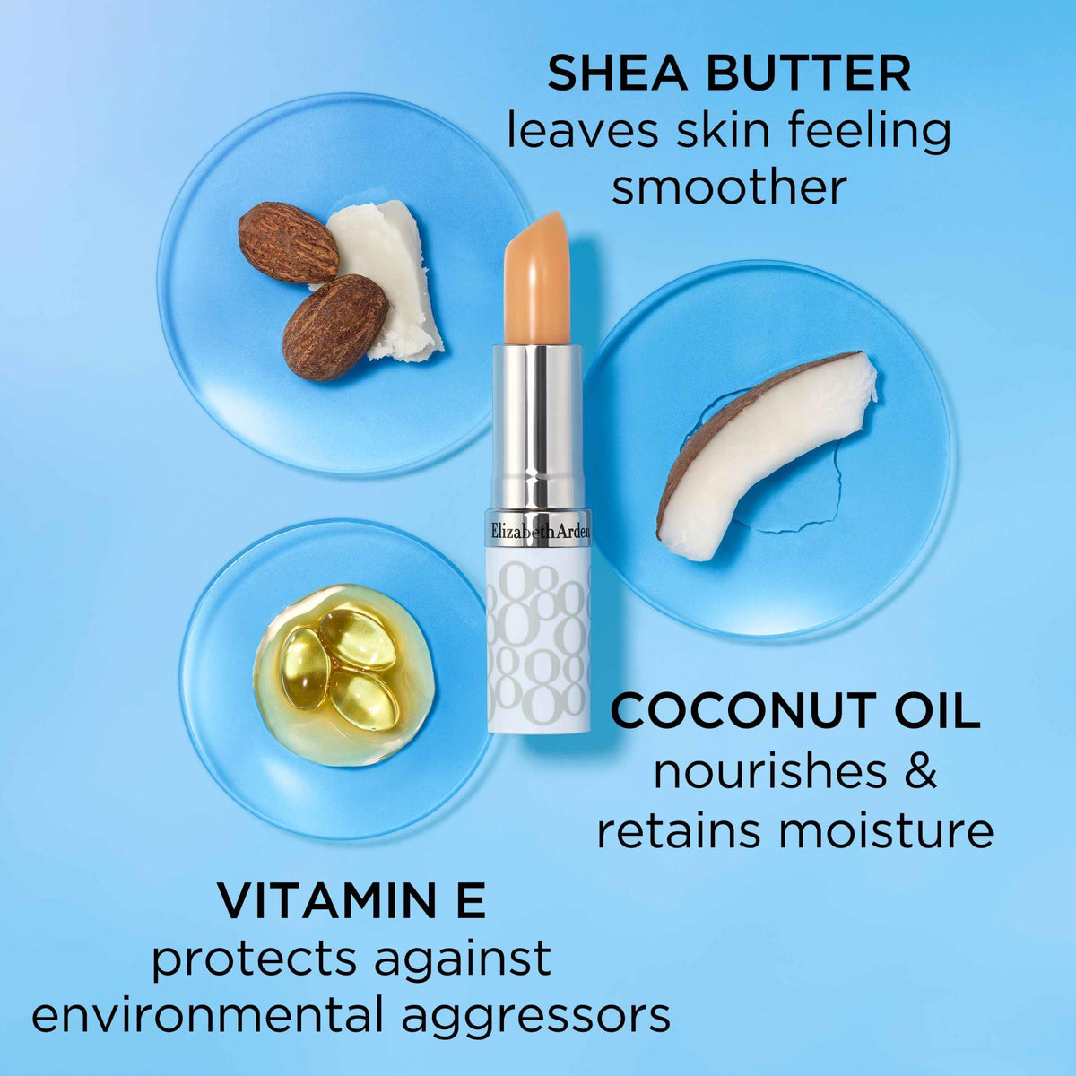 Elizabeth Arden lip stick on wooden table product lifestyle suggesting everyday use