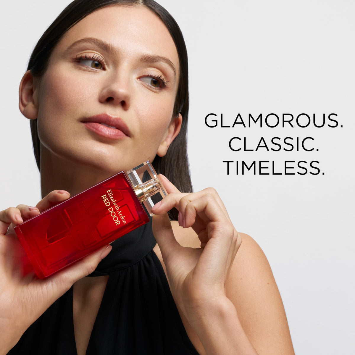 Elizabeth Arden Red Door gloss detail highlighting luxurious finish and display appeal