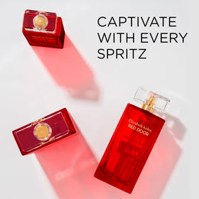 Elizabeth Arden Red Door packaging box displayed to show gift-ready branded presentation