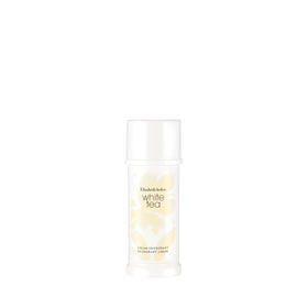 Elizabeth Arden White Tea jar front showing label and compact travel size benefit