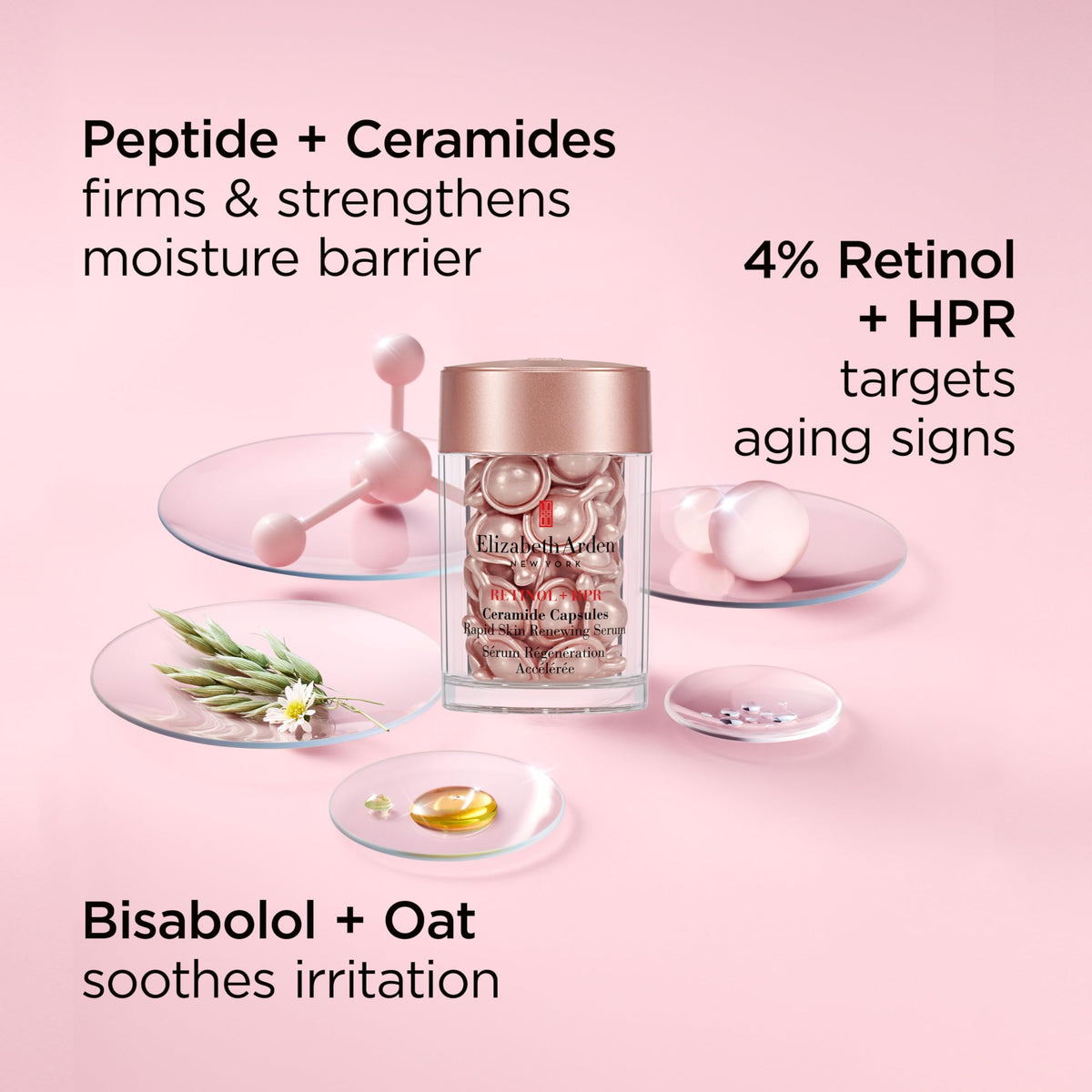 Elizabeth Arden biodegradable capsule material emphasizing eco-conscious design
