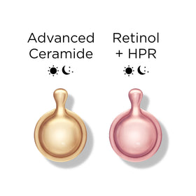 Elizabeth Arden capsules inside travel bag for on-the-go skincare convenience