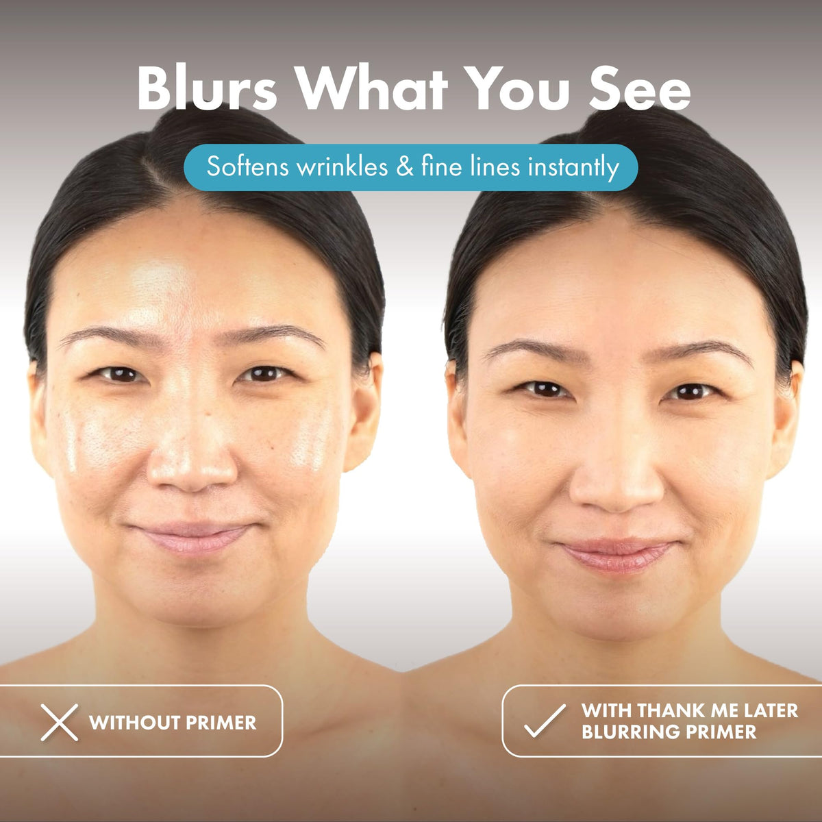 Elizabeth Mott applied on hand demonstrating lightweight, hydrating feel