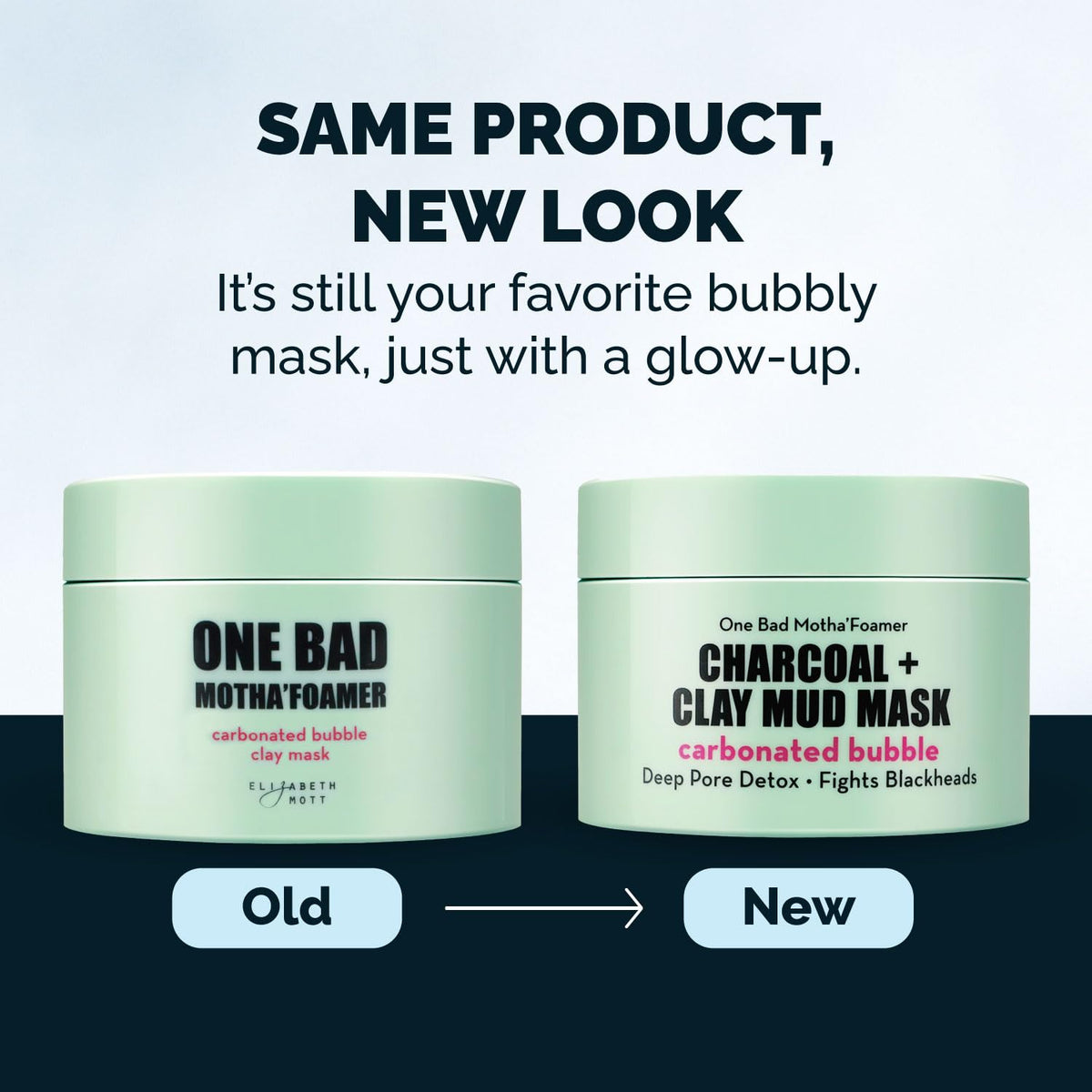 Elizabeth Mott mask on bathroom shelf suggesting daily skincare routine