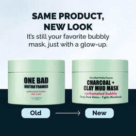 Elizabeth Mott mask on bathroom shelf suggesting daily skincare routine