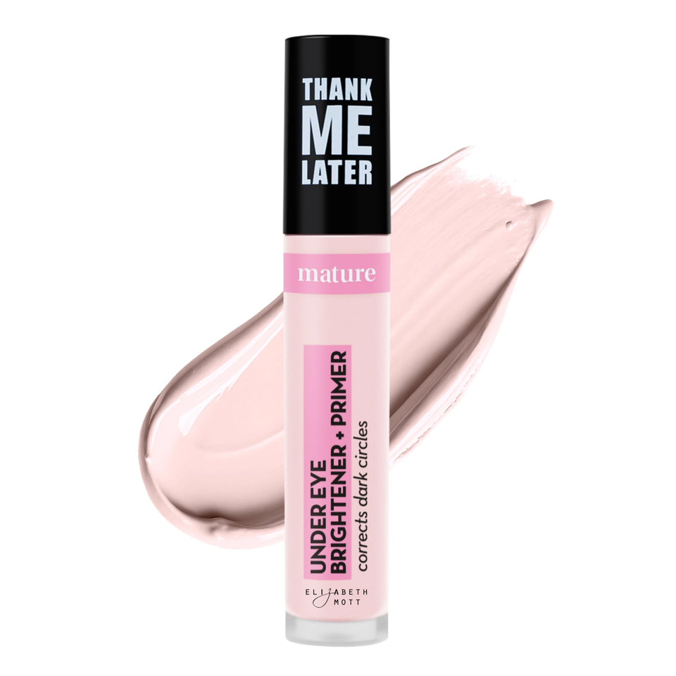 Elizabeth Mott front packaging showing soft-pink tube and product name, brightening benefit