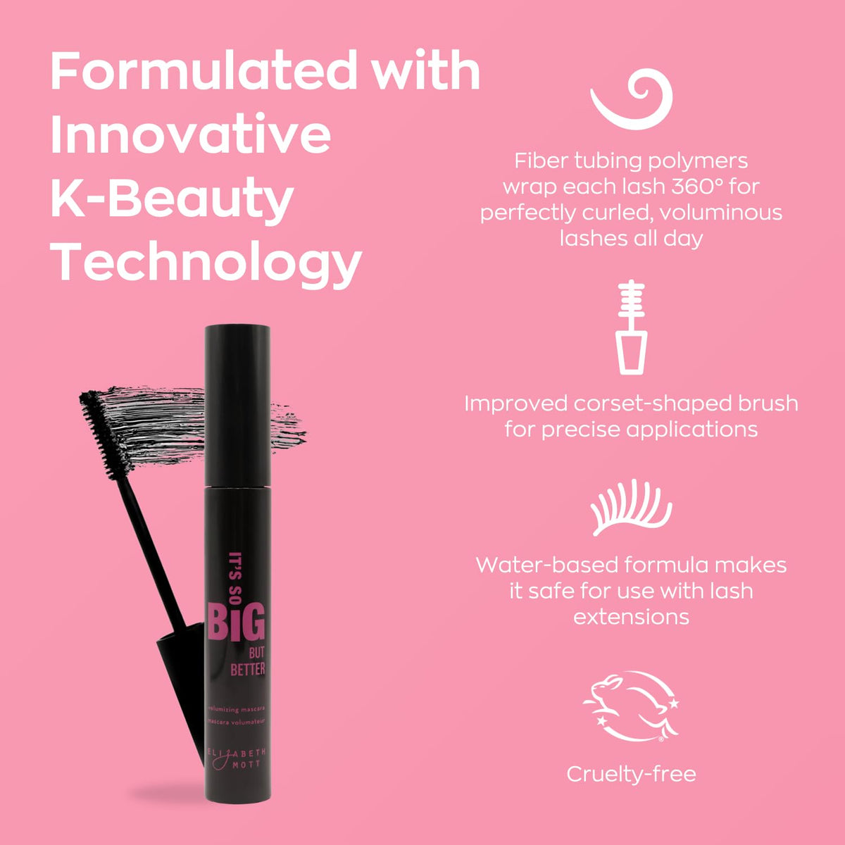 Elizabeth Mott hourglass wand close-up for precise application benefit