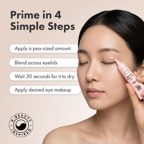 Elizabeth Mott in-use application on eyelid for crease-free hold