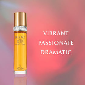 Elizabeth Taylor atomizer spray in action showing fine mist application benefit
