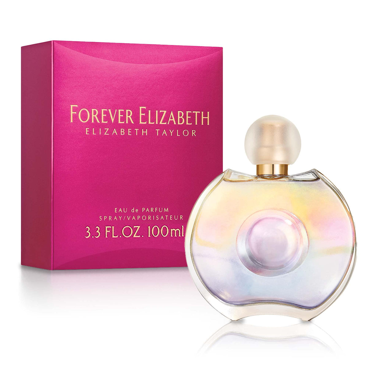 Elizabeth Taylor Forever front bottle view showing elegant design and instant fragrance appeal