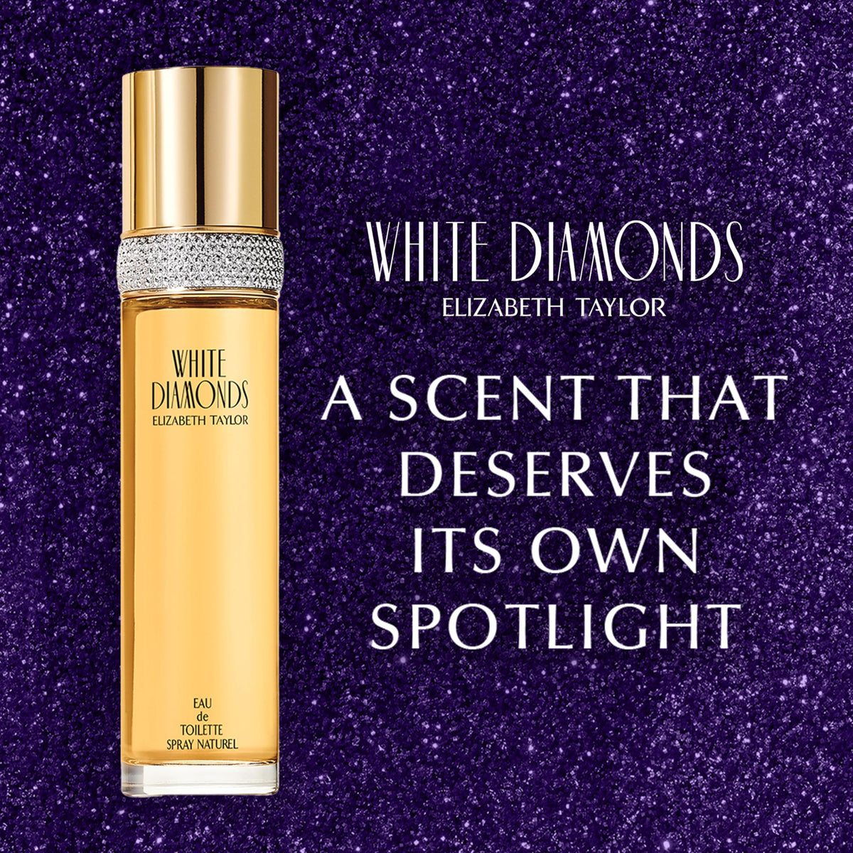 Elizabeth Taylor White Diamonds body wash lathering on skin highlighting gentle cleansing benefit
