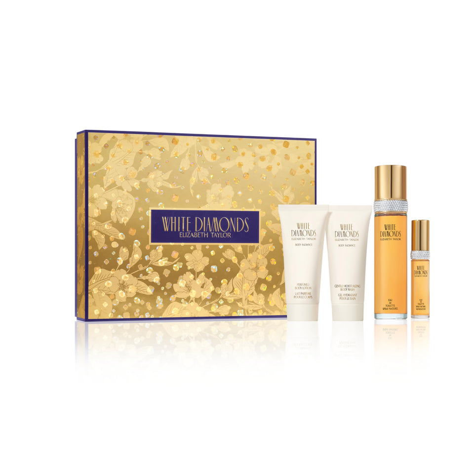 Elizabeth Taylor White Diamonds front packaging shows elegant gift presentation and brand recognition