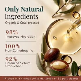 Ella & Eden jojoba oil drops on hand demonstrating lightweight hydration