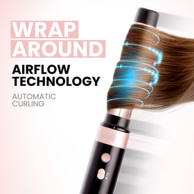 ELLA BELLA 32mm auto-wrap barrel curling hair to create voluminous curls benefit