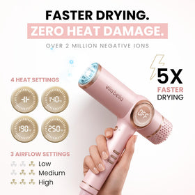ELLA BELLA diffuser on curly hair enhancing curl definition and reducing frizz