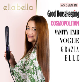 ELLA BELLA digital display detail with temperature readout for precise heat control and safety