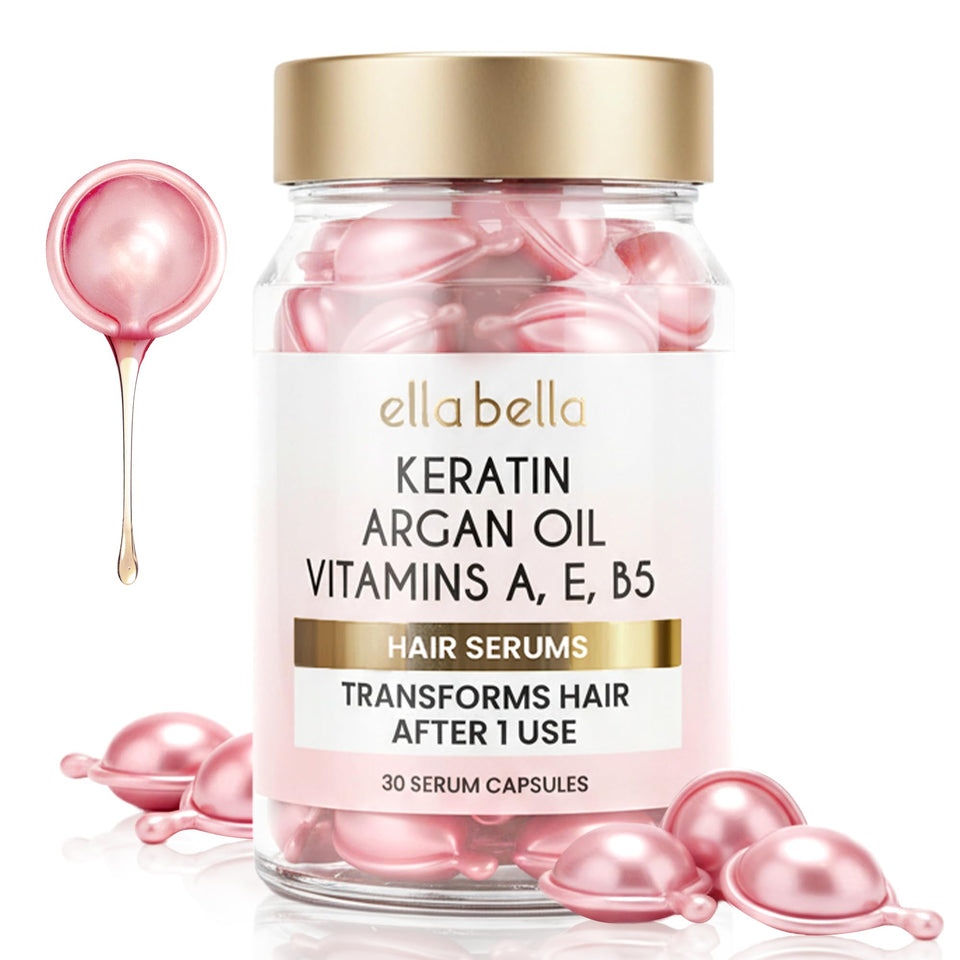 ELLA BELLA front packaging showing 30 capsules and product benefit