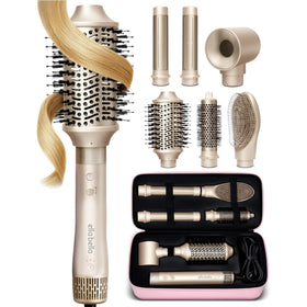 ELLA BELLA front view of hot air styler showing sleek finish and fast-drying benefit
