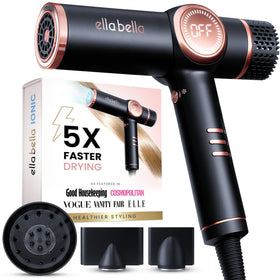 ELLA BELLA front view showing dryer shape and fast-dry benefit