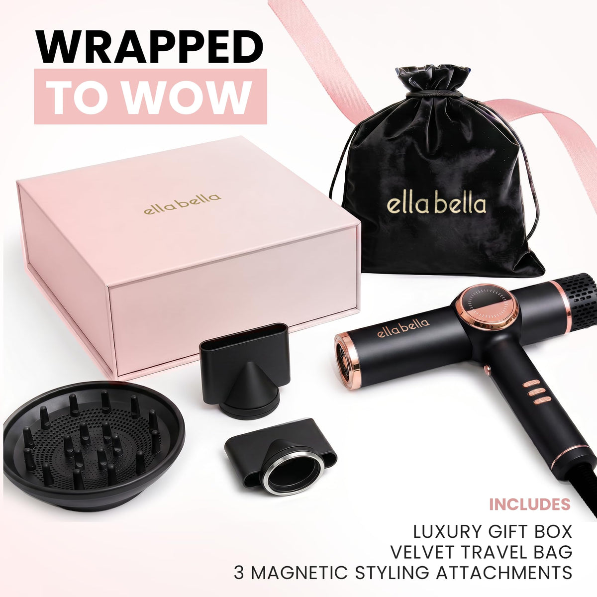 ELLA BELLA held in hand showing lightweight design benefit
