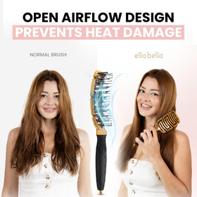 ELLA BELLA metallic gold handle and diamond grip for secure control