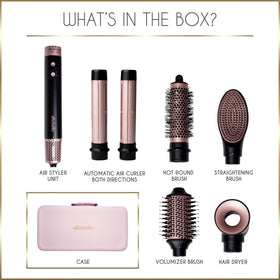 ELLA BELLA size comparison next to a hand showing compact travel-friendly dimensions benefit