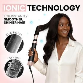 ELLA BELLA straightening attachment smoothing strands for frizz-free finish benefit