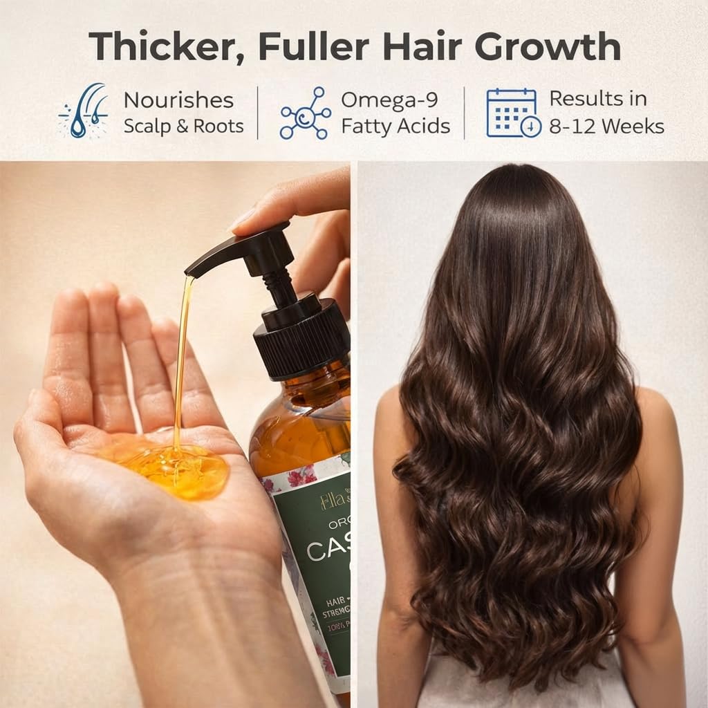 Ella & Eden used as hair treatment showing glossy, hydrated strands benefit