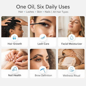 Ella & Eden oil texture on hand demonstrating rich conditioning benefit