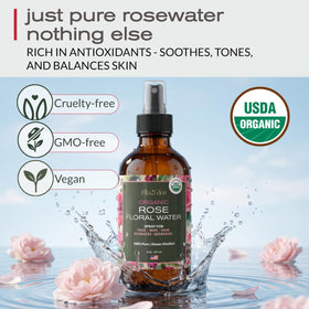 Ella & Eden fine mist spraying over skin demonstrating even hydration benefit