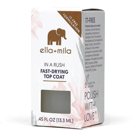ella+mila lifestyle hand applying top coat for salon-quality at home