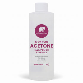 ella+mila front bottle showing brand and professional acetone strength