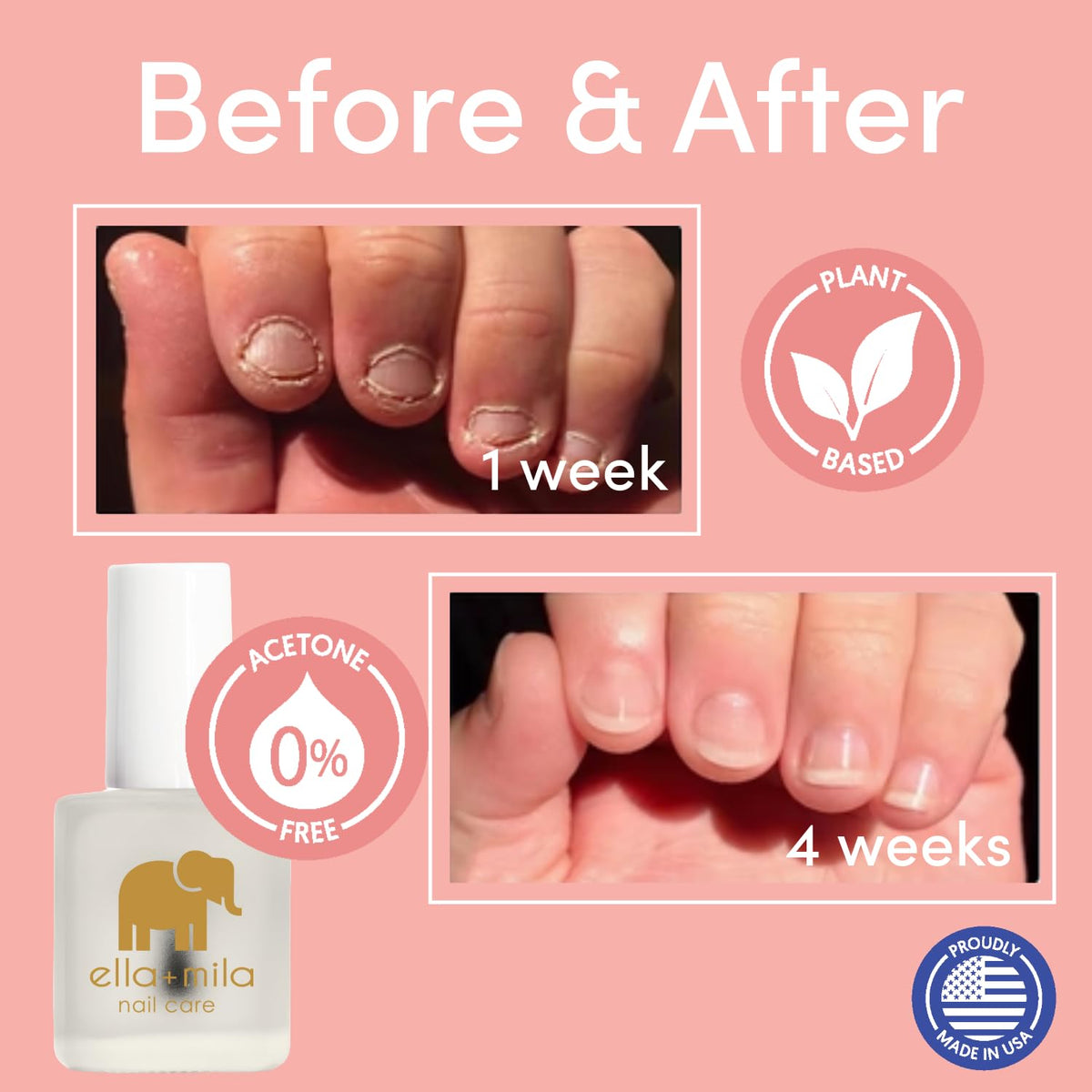 ella+mila adult applying polish to thumb, showing habit-control benefit